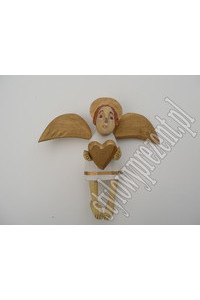 Angel small hanging with heart, Sculpture