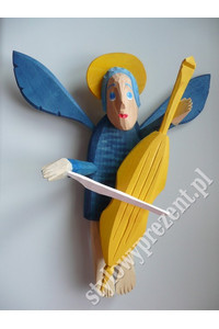 Angel mean with cello, Sculpture