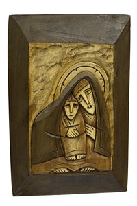 Icon natural wood, Sculpture