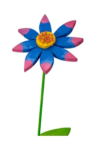 Kwiatek large standing blue pink