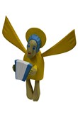 Angel small with accordion yellow, Sculpture