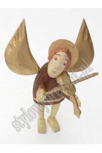 Angel small standing with violin, Sculpture