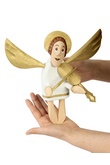 Angel small with violin white-golden, Sculpture