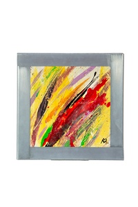 Picture in a metal frame-abstraction