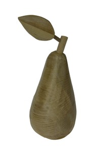 Owoc drewniany pear, Sculpture