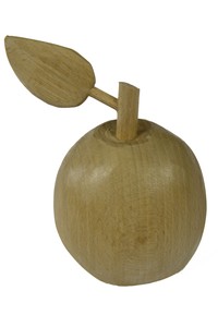 Owoc drewniany apple, Sculpture