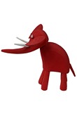 Elephant small red, Sculpture