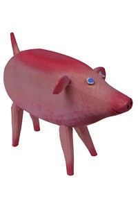 Pig big pink, Sculpture