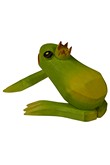 Frog big green-yellow, Sculpture