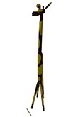 Giraffe big brown-yellow, Sculpture