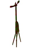 Giraffe big red-green, Sculpture