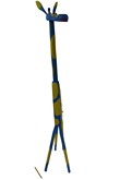 Giraffe big blue-yellow, Sculpture