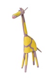 Giraffe little purple-yellow