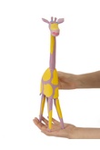 Giraffe little purple-yellow